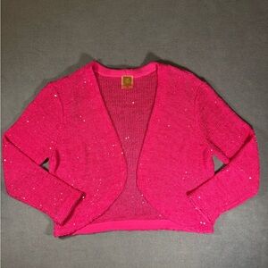 Vintage Anne Klein Fuchsia Sequin Cardigan